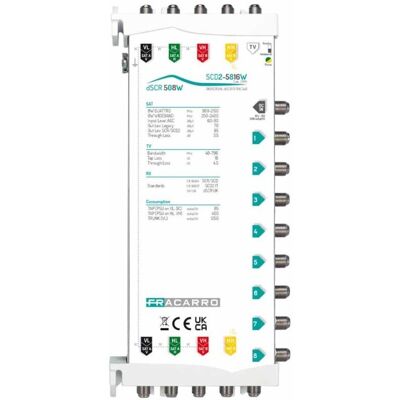 FRACARRO Multiswitch Scd2-5816w 5in Wb 8out 271179 FRACARRO Multiswitch Scd2-5816w 5in Wb 8out 271179