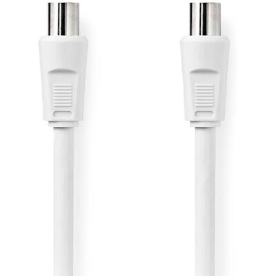 Nedis Coaxial Cable Iec Coax Male Iec Coax Female Nickel Plated 90 Db 75 Ohm Double Shielded 250 M Round Pvc White Envelope Nedis Coaxial Cable Iec Coax Male Iec Coax Female Nickel Plated 90 Db 75 Ohm Double Shielded 250 M Round Pvc White Envelope