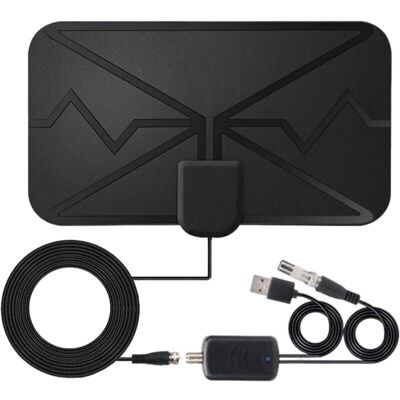 XISRENS Antenna Tv Digitale Da Interni Amplificata, Canali Locali Gratuiti XISRENS Antenna Tv Digitale Da Interni Amplificata, Canali Locali Gratuiti