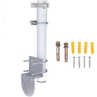 OEM Kit Di Installazione Per Palo D'Antenna Con Bulloni A U E Staffa Corta Per Montaggio A Parete Sul Tetto Per Parabole Satellitari Rettangolari Starlink V2. OEM Kit Di Installazione Per Palo D'Antenna Con Bulloni A U E Staffa Corta Per Montaggio A Parete Sul Tetto Per Parabole Satellitari Rettangolari Starlink V2.