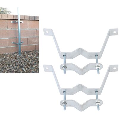 OEM Staffa Di Montaggio Per Antenna Tv - Robusto Supporto A Parete, Morsetto Regolabile Per Pali Tv, Tubi E Camini - 2 Pezzi Zincati 224x90mm OEM Staffa Di Montaggio Per Antenna Tv - Robusto Supporto A Parete, Morsetto Regolabile Per Pali Tv, Tubi E Camini - 2 Pezzi Zincati 224x90mm