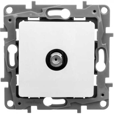 OEM Presa Per Antenna Tv Niloe, Tipo F, 1 Db, Bianca, Codice 764550 OEM Presa Per Antenna Tv Niloe, Tipo F, 1 Db, Bianca, Codice 764550