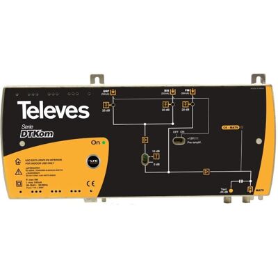 Televes Stazione Tv 3e/1s Fm-biii-uhf 53db 4g-lte Televes Stazione Tv 3e/1s Fm-biii-uhf 53db 4g-lte