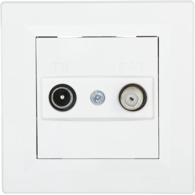 OEM Presa Terminale Tv-sat Asfora Bianca Con Morsetti A Molla Da 1 Db, Codice Eph3400121 OEM Presa Terminale Tv-sat Asfora Bianca Con Morsetti A Molla Da 1 Db, Codice Eph3400121