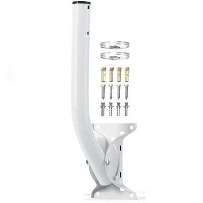 TEHTUY Supporto Universale Per Antenna Da 50 Cm (19,68 Pollici) - Staffa Reversibile A Forma Di J Per Bridge Wireless, Supporto Da Tetto Resistente Per Antenna Esterna, Ripetitore Wi-fi, Stazione Meteorologi TEHTUY Supporto Universale Per Antenna Da 50 Cm (19,68 Pollici) - Staffa Reversibile A Forma Di J Per Bridge Wireless, Supporto Da Tetto Resistente Per Antenna Esterna, Ripetitore Wi-fi, Stazione Meteorologi