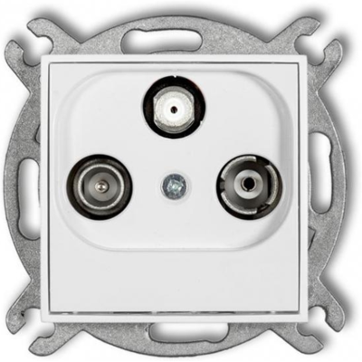 OEM Presa Terminale Per Antenna Mini Rtv-sat 1,5 Db Bianca Mgs OEM Presa Terminale Per Antenna Mini Rtv-sat 1,5 Db Bianca Mgs