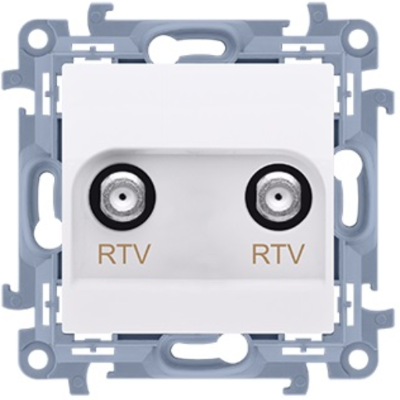 Digitus Accessori - Presa Antenna Simon10 Rtv-rtv (modulo), 1 Ingresso: 5 1000 Mhz Bianco Cak2f.01/11 Digitus Accessori - Presa Antenna Simon10 Rtv-rtv (modulo), 1 Ingresso: 5 1000 Mhz Bianco Cak2f.01/11
