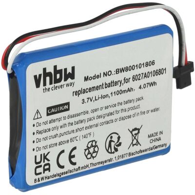 VHBW - 1x Batteria Compatibile Con Tomtom Xl Iq Routes Edition, Xl2 V4, 4et0.002.02, 4et03, Xl Iq Navigatore Gps (1100mah, 3,7v, Li-ion) VHBW - 1x Batteria Compatibile Con Tomtom Xl Iq Routes Edition, Xl2 V4, 4et0.002.02, 4et03, Xl Iq Navigatore Gps (1100mah, 3,7v, Li-ion)