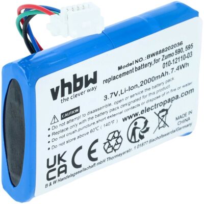 VHBW Batteria Sostituisce Garmin 010-12110-03, 010-12110-003, 361-00077-00 Per Navigatore Gps (2000mah, 3,7v, Li-ion) - VHBW Batteria Sostituisce Garmin 010-12110-03, 010-12110-003, 361-00077-00 Per Navigatore Gps (2000mah, 3,7v, Li-ion) -