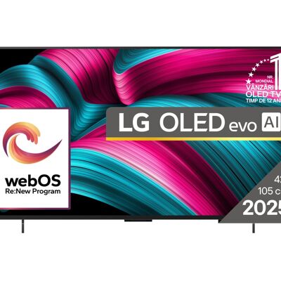 LG Oled Evo Ai Oled42c51la Tv 106,7 Cm (42") 4k Ultra Hd Smart Tv Wi-fi Nero LG Oled Evo Ai Oled42c51la Tv 106,7 Cm (42") 4k Ultra Hd Smart Tv Wi-fi Nero