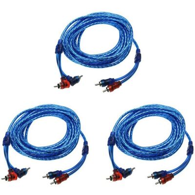 OEM Adatto Per Sistemi Di Amplificazione Audio Per Autoradio Con Cavo Intrecciato In Rame Da 3 X 5 Metri Da 2rca A 2rca OEM Adatto Per Sistemi Di Amplificazione Audio Per Autoradio Con Cavo Intrecciato In Rame Da 3 X 5 Metri Da 2rca A 2rca