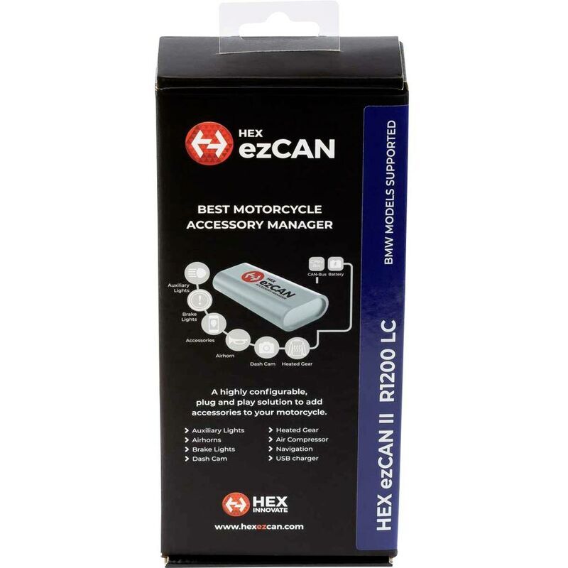 HEX - ezCAN für bmw R1200 lc 1250 lc ezCAN Manager 4 canali per accessori 76 mm x 30 mm x 16 mm con connettore Micro-USB