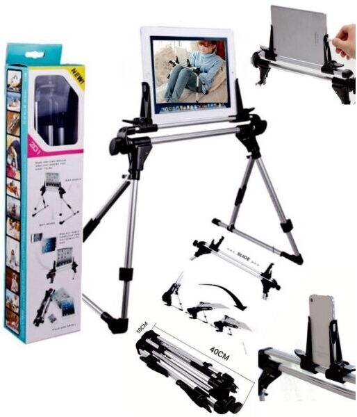 TRADE SHOP TRAESIO - Trade Shop - Stand Supporto Multiuso Regolabile Tavolo Letto Scrivania Ipad Tablet Andorid Pc