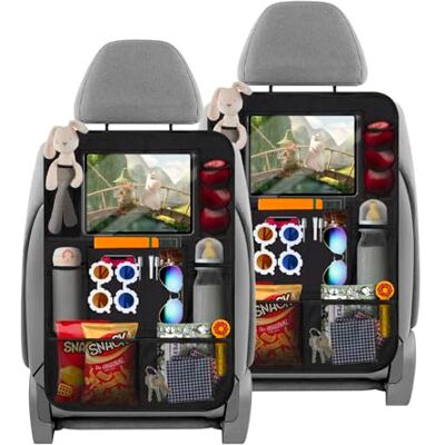 OEM Organizer E Protezione Per Seggiolino Auto Per Bambini Con Porta Tablet, Confezione Da 2 OEM Organizer E Protezione Per Seggiolino Auto Per Bambini Con Porta Tablet, Confezione Da 2