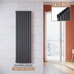 SONNI Radiatore Termosifoni Ad Acqua Calda In Acciaio Radiatore A Pannello Bilayer Design Bagno Soggiorno Radiatore Orizzontale Antracite 1600x472mm 1472w SONNI Radiatore Termosifoni Ad Acqua Calda In Acciaio Radiatore A Pannello Bilayer Design Bagno Soggiorno Radiatore Orizzontale Antracite 1600x472mm 1472w