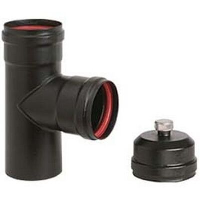 ALA - Raccordo A T F/f Per Stufe A Pellet Nero Opaco Pellet Aeternum - F/f Ø Mm.100 ALA - Raccordo A T F/f Per Stufe A Pellet Nero Opaco Pellet Aeternum - F/f Ø Mm.100