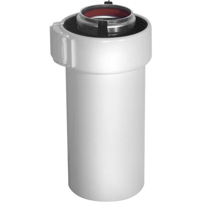UBBINK - Canna Fumaria Rolux Gas Ø 60/100mm In Alluminio/pvc, Lunghezza 1000mm UBBINK - Canna Fumaria Rolux Gas Ø 60/100mm In Alluminio/pvc, Lunghezza 1000mm