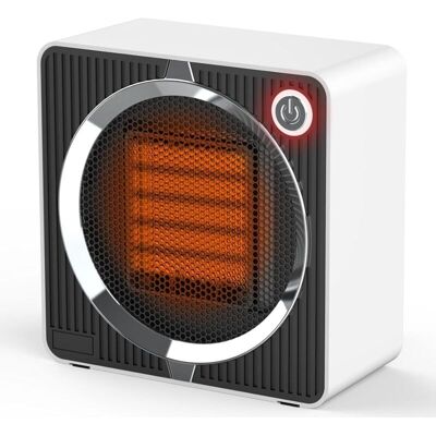BOBYPET Riscaldatore Ausiliario Da 500 W, Termoventilatore In Ceramica Ptc, Mini Riscaldatore Elettrico, Portatile, Silenzioso, Sicuro, Con Protezione Contro Il Surriscaldamento E Il Ribaltamento, Ideale Per BOBYPET Riscaldatore Ausiliario Da 500 W, Termoventilatore In Ceramica Ptc, Mini Riscaldatore Elettrico, Portatile, Silenzioso, Sicuro, Con Protezione Contro Il Surriscaldamento E Il Ribaltamento, Ideale Per