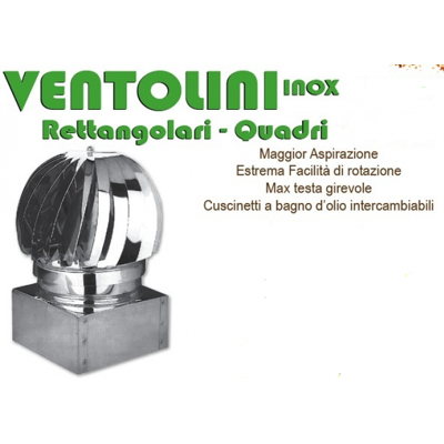Salone SRL Cappellotto Rettangolare Girevole in Acciaio Inox - Tubo Fumi Stufa Salone SRL Cappellotto Rettangolare Girevole in Acciaio Inox - Tubo Fumi Stufa