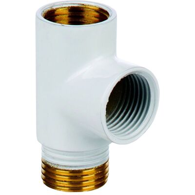LUXRAD Raccordo 1/2 A T Per Riscaldatore Elettrico , Bianco LUXRAD Raccordo 1/2 A T Per Riscaldatore Elettrico , Bianco