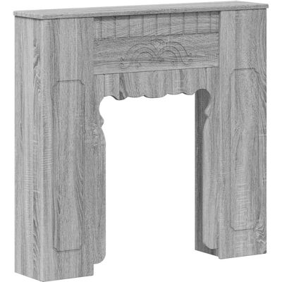 VIDAXL Cornice Per Camino Sonoma Grigio 93 X 20 X 89 Cm VIDAXL Cornice Per Camino Sonoma Grigio 93 X 20 X 89 Cm