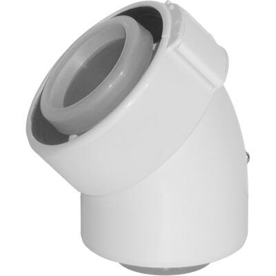 UBBINK Gomito Rolux Condensazione Ø80/125mm Pptl/pvc 45° UBBINK Gomito Rolux Condensazione Ø80/125mm Pptl/pvc 45°