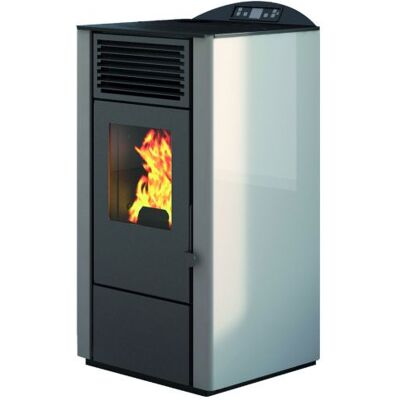 MARCA Punto Fuoco Stufa A Pellet Lory -kw 9,5 Con Telecomando Col. Bianco MARCA Punto Fuoco Stufa A Pellet Lory -kw 9,5 Con Telecomando Col. Bianco