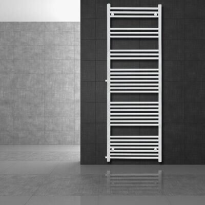 ECD GERMANY Radiatore Scaldasalviette Termoarredo Da Bagno Moderno In Acciaio Bianco Sahara - 600 X 1800 Mm - Bianco - Dritto Con Attacco Laterale - Scaldasalviette Asciugamani 60x180cm Non Elettrico - ECD GERMANY Radiatore Scaldasalviette Termoarredo Da Bagno Moderno In Acciaio Bianco Sahara - 600 X 1800 Mm - Bianco - Dritto Con Attacco Laterale - Scaldasalviette Asciugamani 60x180cm Non Elettrico -