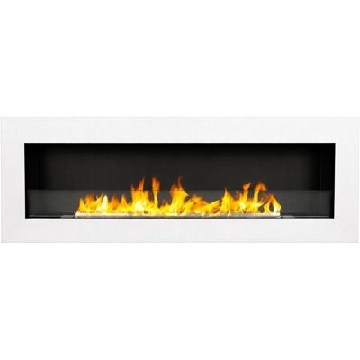 DIVINA FIRE Camino A Bioetanolo Da Incasso Parete Biocamino 120x40 Livorno 120 Bianco DIVINA FIRE Camino A Bioetanolo Da Incasso Parete Biocamino 120x40 Livorno 120 Bianco