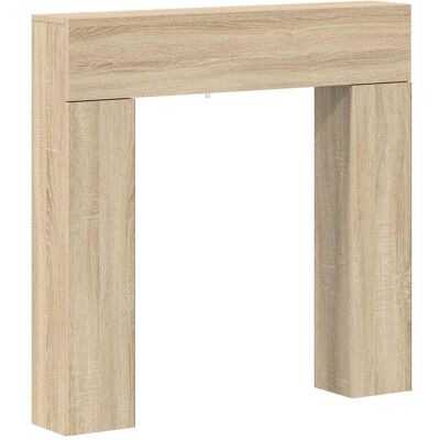 VIDAXL Cornice Per Camino Rovere Sonoma 102 X 18 X 100,5 Cm VIDAXL Cornice Per Camino Rovere Sonoma 102 X 18 X 100,5 Cm