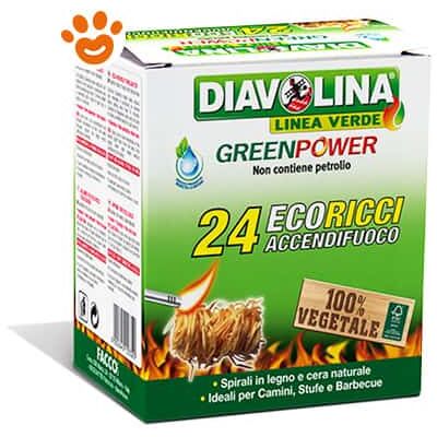 DIAVOLINA Accendifuoco Eco Ricci 1 Kg - DIAVOLINA Accendifuoco Eco Ricci 1 Kg -