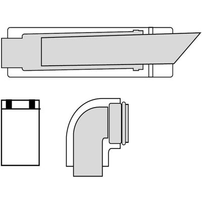 Estensione tubazione d'aria telescopica Vaillant Ecomax - Tubazione Estensione tubazione d'aria telescopica Vaillant Ecomax - Tubazione