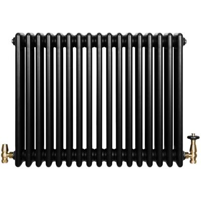 Monster Cable Radiatore Tradizionale 4 Colonne Orizzontale Riscaldamento Nero & Valvole 600x785 Mm Monster Cable Radiatore Tradizionale 4 Colonne Orizzontale Riscaldamento Nero & Valvole 600x785 Mm
