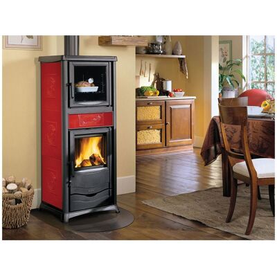 NORDICA Stufa A Legna Rossella Plus Con Forno 8 Kw 229 Mc.bordeaux NORDICA Stufa A Legna Rossella Plus Con Forno 8 Kw 229 Mc.bordeaux