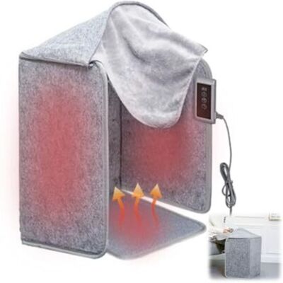 JUSCH Pannello Riscaldante A Infrarossi, Pieghevole, Riscaldatore Da Tavolo A Infrarossi Con Tappetino Protettivo, 5 Livelli Di Calore E 6 Funzioni Timer, 50 X 100 JUSCH Pannello Riscaldante A Infrarossi, Pieghevole, Riscaldatore Da Tavolo A Infrarossi Con Tappetino Protettivo, 5 Livelli Di Calore E 6 Funzioni Timer, 50 X 100