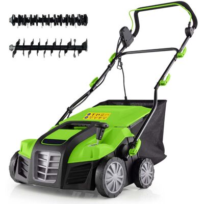 HELLOSHOP26 Scarificatore Elettrico Pieghevole 109 X 64 X 113 Cm Con Sacco Da 55 L Moderno Doppio Interruttore Di Sicurezza Pp Verde 200013562 HELLOSHOP26 Scarificatore Elettrico Pieghevole 109 X 64 X 113 Cm Con Sacco Da 55 L Moderno Doppio Interruttore Di Sicurezza Pp Verde 200013562