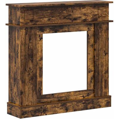 VIDAXL Cornice Per Camino Rovere Fumo 102 X 26 X 100 Cm VIDAXL Cornice Per Camino Rovere Fumo 102 X 26 X 100 Cm