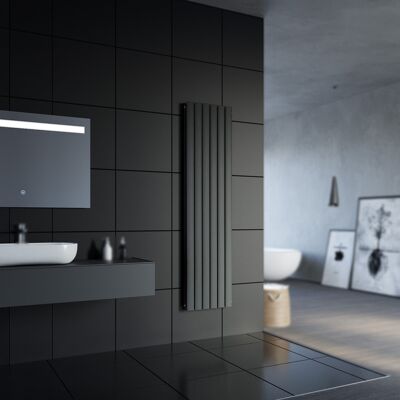 SONNI - Design Radiatore A Pannello Piatto 1800 X 462 Mm Antracit Radiatore Da Bagno Radiatore A Doppio Strato Radiatore A Pannello Verticale SONNI - Design Radiatore A Pannello Piatto 1800 X 462 Mm Antracit Radiatore Da Bagno Radiatore A Doppio Strato Radiatore A Pannello Verticale