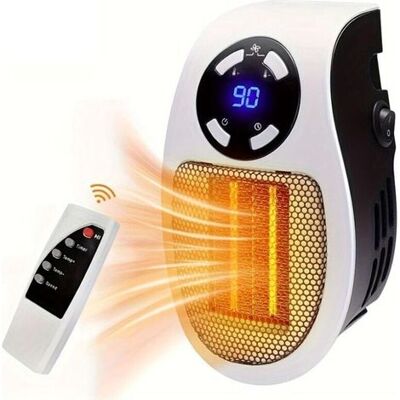 TORMATOR Termoventilatore, Mini Termoventilatore Da 500 Watt, Riscaldatore Portatile A Basso Consumo Energetico Con Termostato E Timer, Per Ufficio, Camera Da Letto, Soggiorno (bianco) Con Telecomando TORMATOR Termoventilatore, Mini Termoventilatore Da 500 Watt, Riscaldatore Portatile A Basso Consumo Energetico Con Termostato E Timer, Per Ufficio, Camera Da Letto, Soggiorno (bianco) Con Telecomando