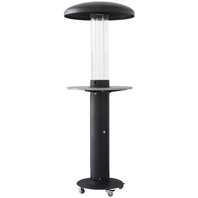 GIORDANOSHOP Tavolo Accessorio Per Stufa A Fungo Lumea Ø80 Cm Effetto Legno Grigio GIORDANOSHOP Tavolo Accessorio Per Stufa A Fungo Lumea Ø80 Cm Effetto Legno Grigio