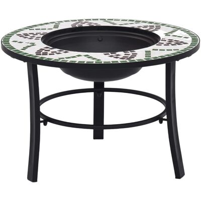 VIDAXL Braciere A Mosaico Verde 68 Cm In Ceramica - VIDAXL Braciere A Mosaico Verde 68 Cm In Ceramica -