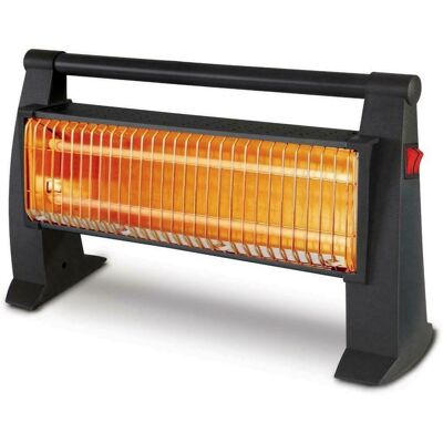 GIORDANOSHOP Stufa Riscaldatore Portatile Al Quarzo 1200w Con Riscaldatore Infrarossi E Interrutore Nero GIORDANOSHOP Stufa Riscaldatore Portatile Al Quarzo 1200w Con Riscaldatore Infrarossi E Interrutore Nero