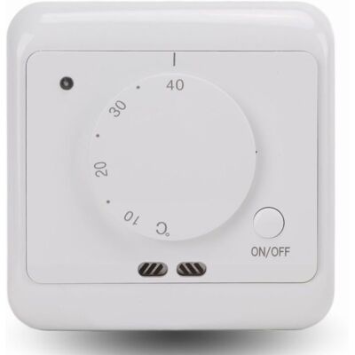 KEEMOTE Termostato Meccanico Bianco 16 A Ca 230 V, Sistema Di Controllo Della Temperatura Per Riscaldamento A Pavimento E Caminetti A Cupola KEEMOTE Termostato Meccanico Bianco 16 A Ca 230 V, Sistema Di Controllo Della Temperatura Per Riscaldamento A Pavimento E Caminetti A Cupola