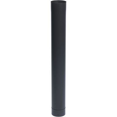 Tubo riscaldamento smaltato nero opaco 50cm - Tubo Tubo riscaldamento smaltato nero opaco 50cm - Tubo