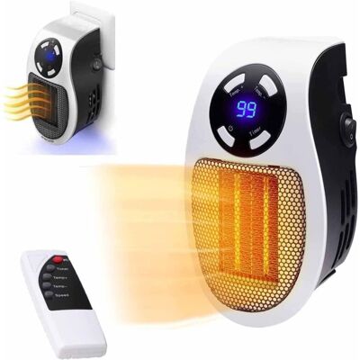 SIOKS Termoventilatore Ptc Da 500 W Ad Alta Efficienza Energetica, Mini Riscaldatore Elettrico Portatile Con Display A Led E Termostato Digitale. SIOKS Termoventilatore Ptc Da 500 W Ad Alta Efficienza Energetica, Mini Riscaldatore Elettrico Portatile Con Display A Led E Termostato Digitale.