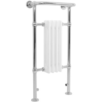 Monster Cable Radiatore Bagno Tradizionale 950x480mm Bianco Cromato Scaldasalviette Monster Cable Radiatore Bagno Tradizionale 950x480mm Bianco Cromato Scaldasalviette
