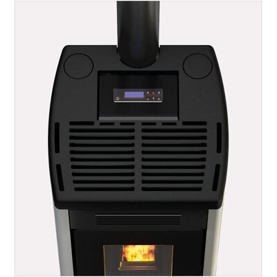 CADEL Atena Plus 14 T2 Stufa A Pellet 13.7 Kw Ventilazione Forzata Canalizzabile 390 M³ App Domotica Colore Antracite CADEL Atena Plus 14 T2 Stufa A Pellet 13.7 Kw Ventilazione Forzata Canalizzabile 390 M³ App Domotica Colore Antracite