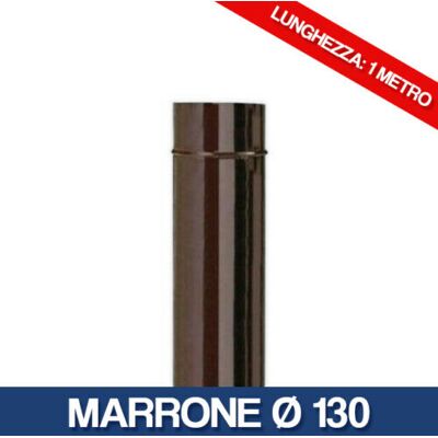 MARCA 16060V Marrone Ø130mm 1m Tubo fumo - Tubo stufa MARCA 16060V Marrone Ø130mm 1m Tubo fumo - Tubo stufa