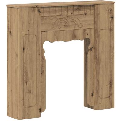 VIDAXL Cornice Per Camino Rovere Artigianale 93 X 20 X 89 Cm VIDAXL Cornice Per Camino Rovere Artigianale 93 X 20 X 89 Cm