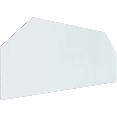 VIDAXL Piastra In Vetro Per Camino Trasparente 120 X 50 Cm Vetro VIDAXL Piastra In Vetro Per Camino Trasparente 120 X 50 Cm Vetro